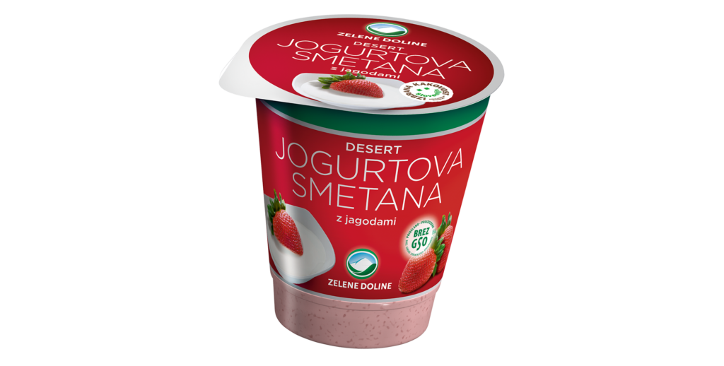 Jogurtova smetana z jagodami