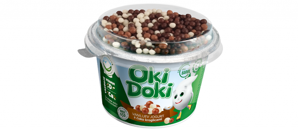 Oki Doki jogurt s čoko kroglicami