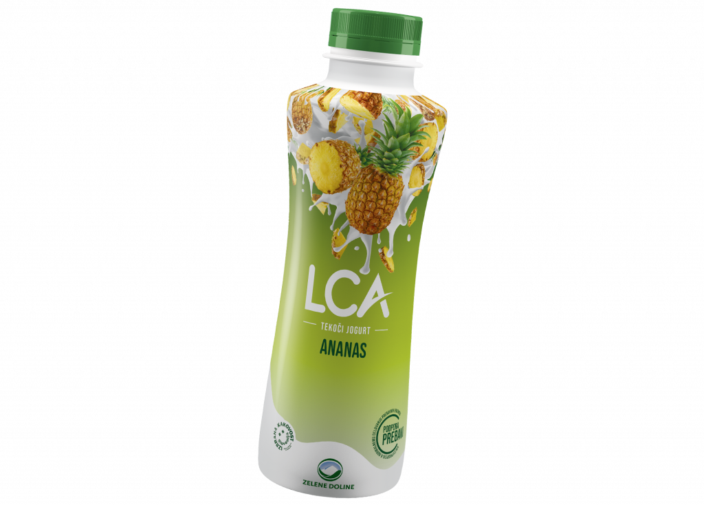 LCA tekoči jogurt ananas