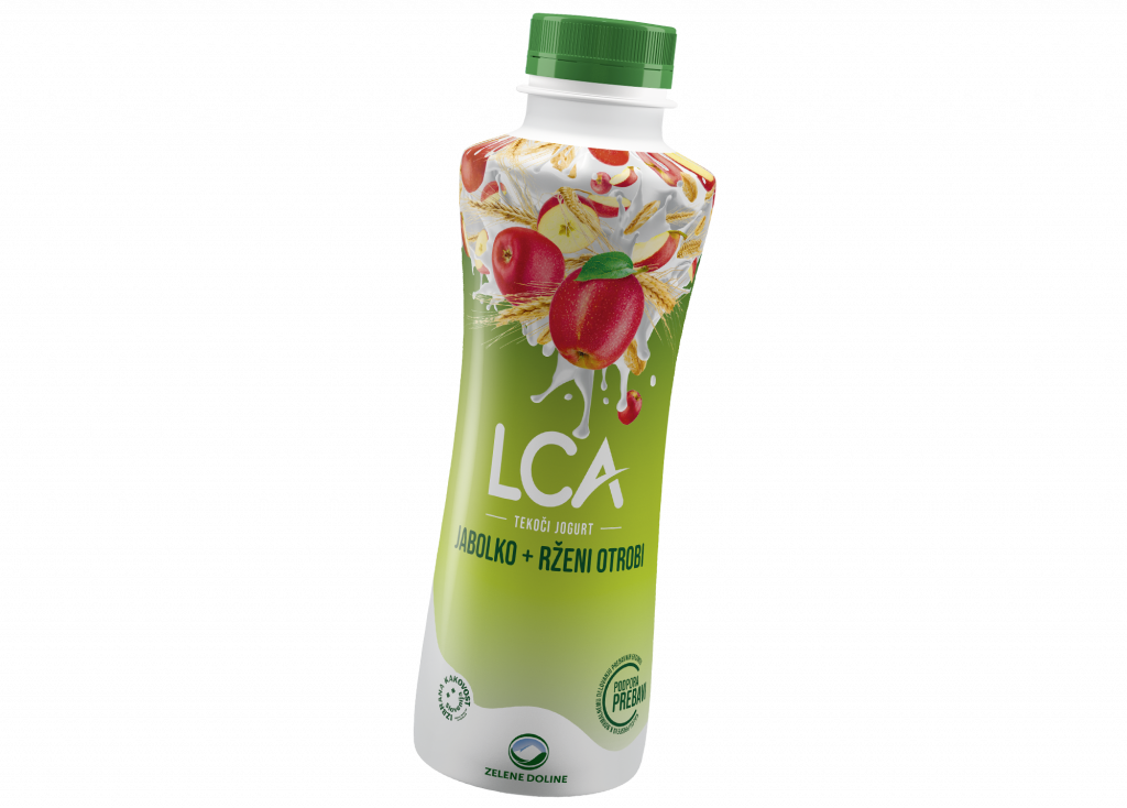 LCA tekoči jogurt jabolko in rženi otrobi