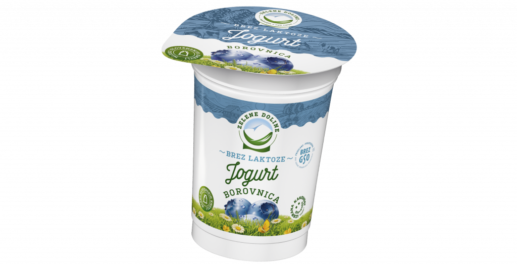 Sadni jogurt borovnica, brez laktoze