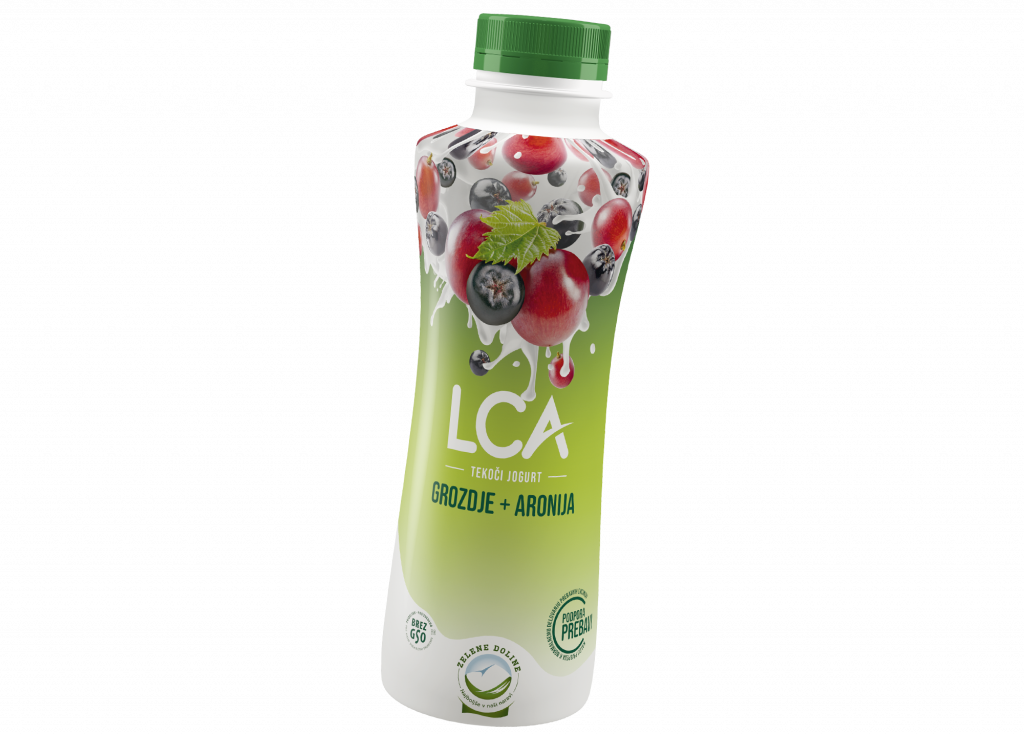 LCA tekoči jogurt grozdje in aronija